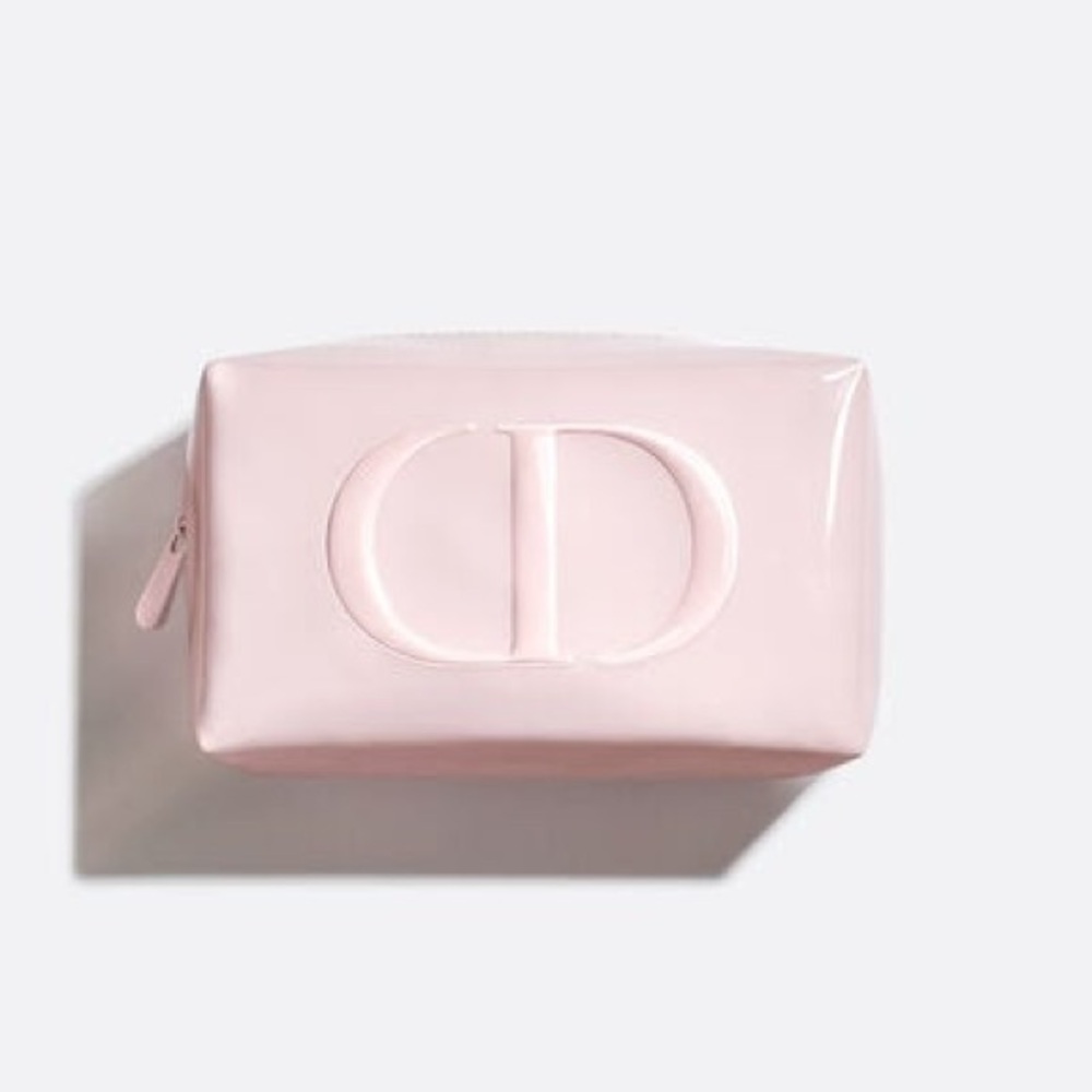 DIOR Pink Logo Cosmetic Bag